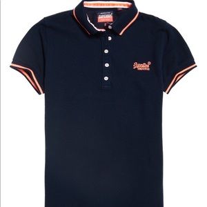 NWT SUPERDRY Women's Pacific Polo Shirt
